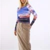 Only Brown / Weathered Teak Flora Mw Long Cord Skirt -Noisy May Shop 29490