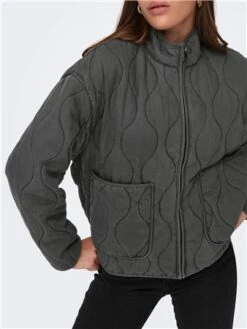 Only Black / Phatom Martha Washed Quilt Life Jacket -Noisy May Shop 29491 3