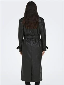 Only Black / Black Freja Faux Leather Trenchcoat -Noisy May Shop 29554 3