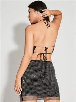 Saint Genies Black Diamonte Skirt -Noisy May Shop 29663 3