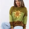 Daisy Street Green Sun Knit Jumper 2 Daisy Street Green Sun Knit Jumper -Noisy May Shop 29704